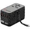 Verbatim Adapter podróżny EU/UK/US GaN   USB-A/3xUSB-C PD 85W CNT-02 czarny/black 32127